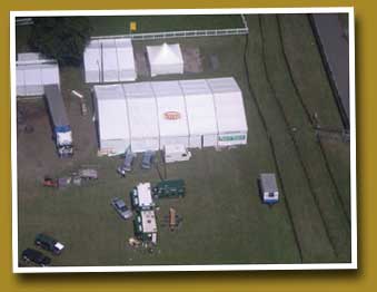 Aerial view of event
